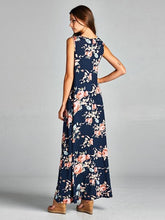 Asymmetry Floral Maxi Dress
